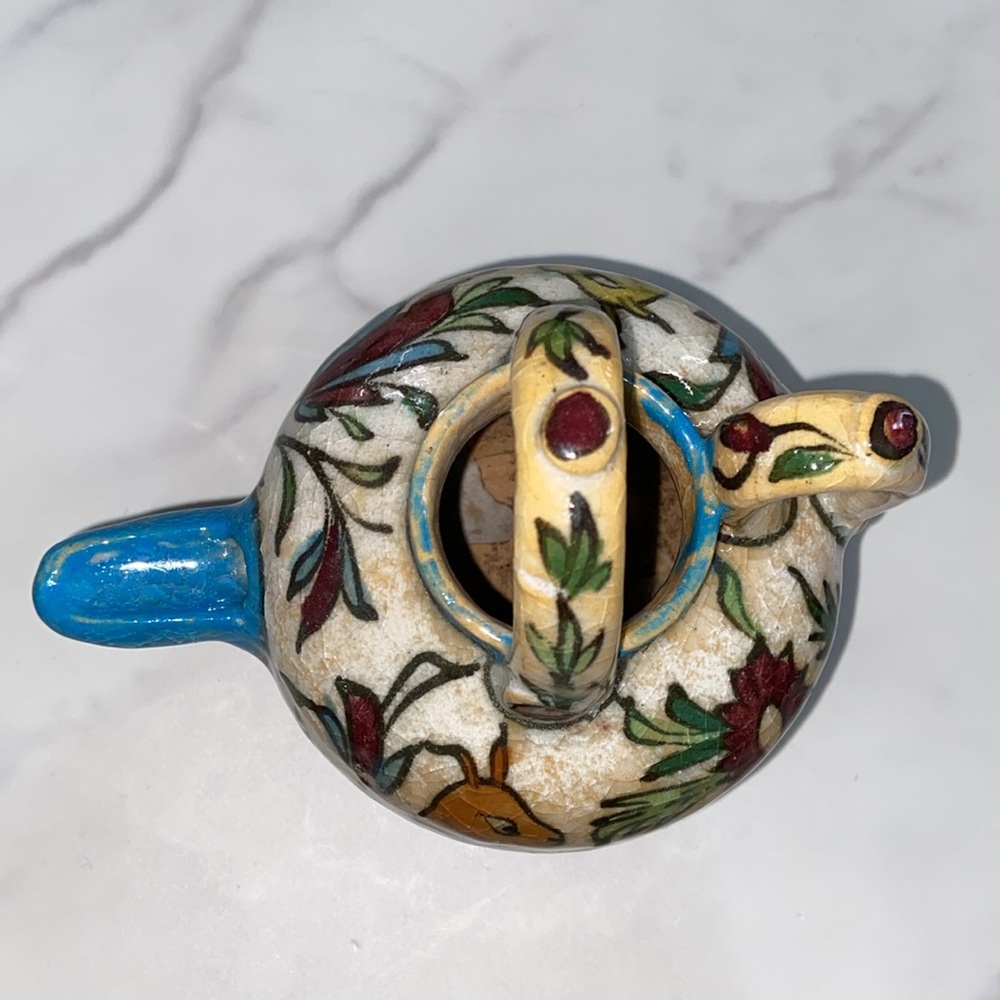 Vintage Collectible Hand Made Hand Painted Pottery Jug - Picture 5 of 17